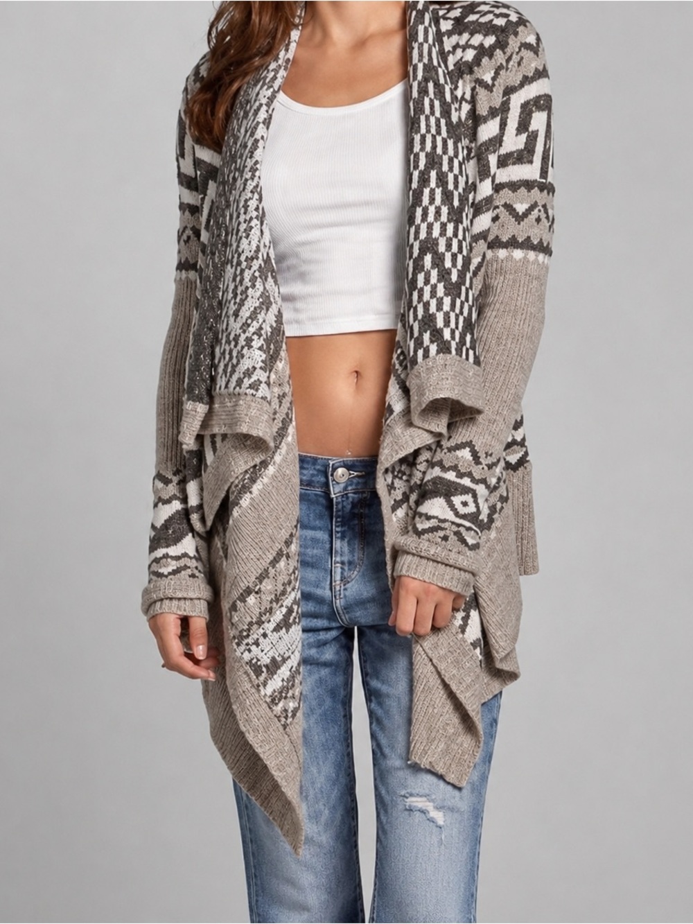 Abercrombie & Fitch Aztec Print Cardigan